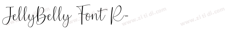 JellyBelly Font R字体转换